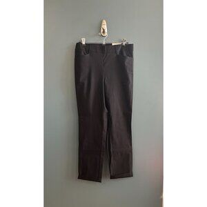 NEW Rafaella Womens Stretch Pants Size 8 Black Functional Pockets MSRP $69